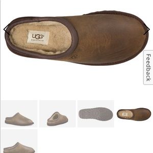 UGG Men’s Leather Classic Clog- Brown Size 11